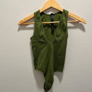 Olive Green UO body suit